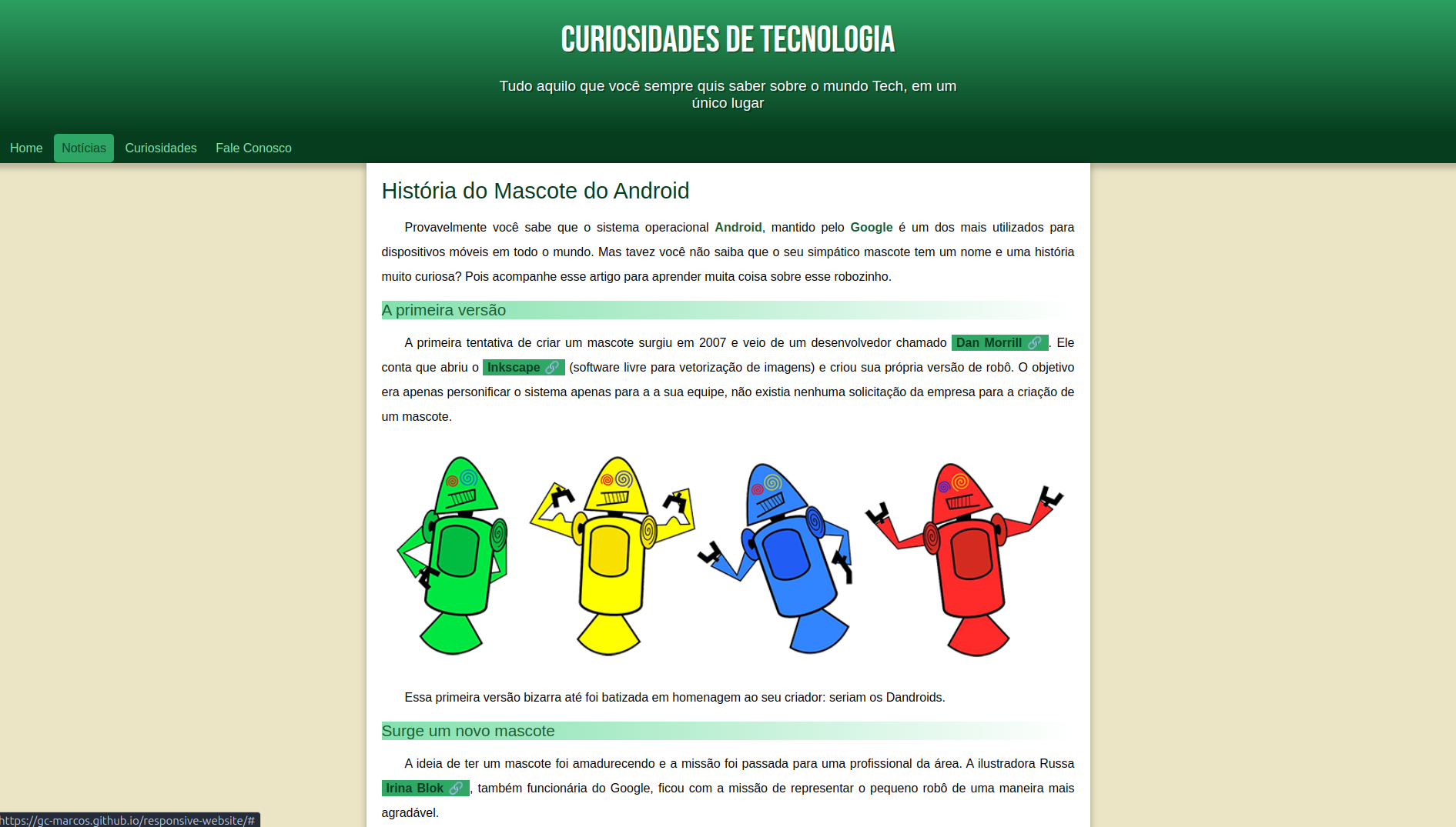Site responsivo